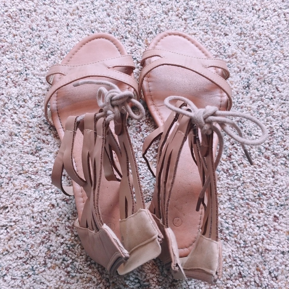Lace up sandals
